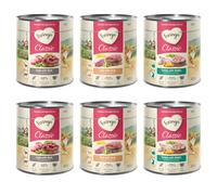 Feringa Classic Meat Menù 24 x 800 g umido per gatti - Mix 3: Coniglio e Tacchino, Agnello e Manzo, Anatra e Vitello