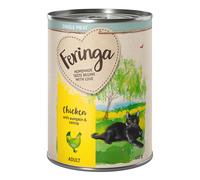 Feringa Single Meat Menù 6 x 410 g umido per gatti - Pollo con Zucca ed Erba gatta