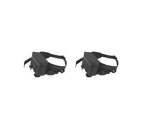 Feriuzymix Borsa per attrezzatura da pesca, marsupio per mulinello da pesca, borsa per esche da campeggio, viaggi, nero, Set da 2 (nero), 26cmx16cmx4cm