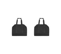 Feriuzymix Borsa per il trasporto della legna da ardere, da viaggio, per picnic, pesca, colore nero, Set da 2 (nero), 100cmx46cm