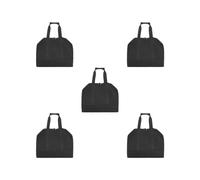 Feriuzymix Borsa per il trasporto della legna da ardere, da viaggio, per picnic, pesca, colore nero, Set da 5 (nero), 100cmx46cm