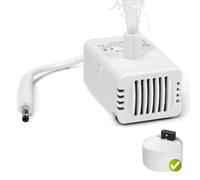 Feriva Pompa per fontana d'acqua per gatti wireless in ceramica da 2,2 l, pompa di ricambio ultra silenziosa YB200 DC, a basso consumo energetico, motore sommergibile per erogatori di acqua per