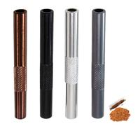 Ferizzia 4 Pezzi Cannucce Riutilizzabili, 9 x 70mm Paglia Cannucce Metallo, Cannuccia Portatile In Metallo di Alta Qualità, Rispettoso Dell'ambiente E Durevole, per Picnic, Campeggio, Viaggi