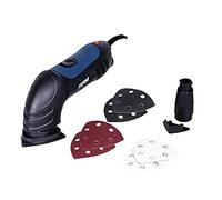 FERM Levigatrice a delta 280W - Include 6 carte abrasive per pietra, legno e pittura G80