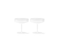 FERM LIVING Coppette da champagne RIPPLE Forest, set da 2 bianco