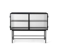 Ferm Living Haze Credenza in Vetro Scanalato Nero