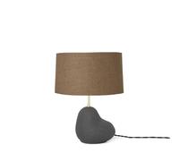 Ferm Living Hebe Lampada Da Tavolo Piccolo Nero Paralume Marrone