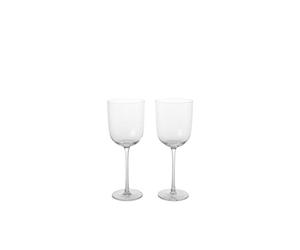 Ferm Living Host Bicchiere da Vino Rosso Set di 2 Trasparente