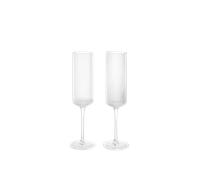 Ferm Living Ripple Bicchiere Champagne 15cl Set di 2 Trasparente