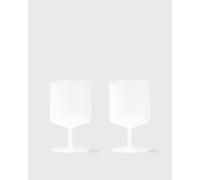 Ferm LIVING Ripple Wine Glasses-Set of 2 - Frosted men Kitchen- & Tableware white in taglia:ONE SIZE