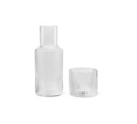 ferm LIVING set di caraffe Ripple Small, trasparenti, in vetro, 2 pezzi ferm LIVING