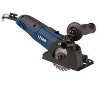 Ferm Mini sega circolare di precisione 500W. Velocità variabile. Include 3 lame e custodia, blue