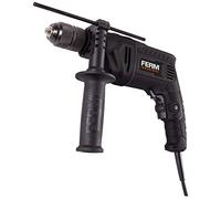 FERM Trapano a percussione professionale 850W - Ø13mm. Velocità variabile. Include maniglia laterale, limitatore di profondità, cavo in gomma da 3 metri e custodia
