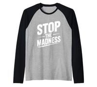Ferma la Follia con Questo Divertente Anti-Stress Maglia con Maniche Raglan