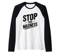 Ferma la Follia con Questo Divertente Anti-Stress Maglia con Maniche Raglan