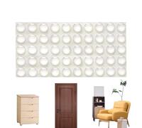 Ferma pomello per porta - Silicone 10x2mm 50 PZ 100 PZ | Silenziatore con maniglia autoadesiva, protezione da parete senza perforazione, cuscinetti per armadietti | Uffici Appartamento WC Cassetti Arm