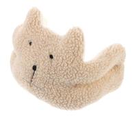 Ferma Porta a Forma di Orso, Antiscivolo, Beige, per Porta | Previene lo Schiacciamento delle Dita, Tiene L’anta Stabile, in Pile Berber, Stile Semplice e Carino