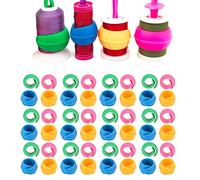 Ferma Rocchetto di Filo, 48 Pezzi Salva Rocchetto di Filo Clip Porta Bobina Ferma Rocchetto Per Macchina da Cucire Rocchetti di Filo in Silicone Salva Rocchetto Clip Porta Bobina Clip da Cucito