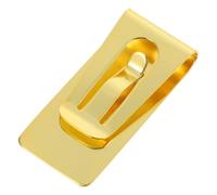 Ferma Soldi in Acciaio Inossidabile Oro, Clip per Banconote | Design Cavo Elegante, Compatto e Leggero, per Documenti e Contabilità, Uomini Professionisti
