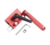 Ferma troncatrice regolabile in lega di alluminio per un posizionamento accurato su CNC, tavolo router (rosso)