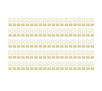Fermacampioni piccolissimi a forma di fiore, 100 pezzi in metallo color oro rosa - forte tenuta, ideale per ufficio e rilegatura di documenti e fogli (Oro)
