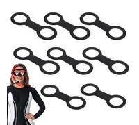 Fermacannello per Boccaglio,Attacco a Sgancio Rapido con Doppio Anello Flessibile,Supporto per Maschera subacquea e Boccaglio | Per Snorkelisti, Appassionati di Nuoto, Vacanzieri al Mare e Attività Sp
