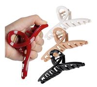 Fermacapelli a Artiglio in Silicone - Fermaglio Per Capelli Portatile,4 Pezzi Fermacapelli Resistente Per Donne Ragazze Scuola Matrimonio Viaggio Eventi All Aperto