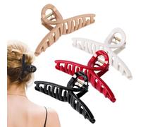 Fermacapelli A Farfalla In Silicone - Fermaglio Per Capelli Portatile - Barrette con Tenuta Forte Portatili 4 Pezzi per Università Matrimoni Ragazze Danza Maschere Concerti Signore Viaggio Scuola