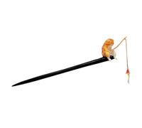 Fermacapelli A Per - Forcina Decorativa Gatto Pescatore da - Elegante Forcina Cinese | Per Donne Ragazze Adolescenti Banchetto Galateo Arte Del Tè Acconciature Viaggio Campeggio