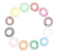 Fermacapelli a Pettine Circolare, 12 Pezzi, Polipropilene | Design a Denti Completi, Leggero e Cucibile, per Extension e Chioma Folti, Uso Professionale, per Parrucche Colore Casuale