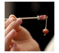 Fermacapelli a U 2 forcine for capelli da donna in stile antico con lanterne portafortuna e carpa koi che scuotono i passi. Eleganti for