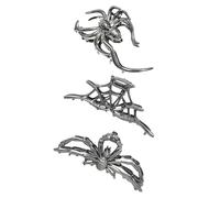 Fermacapelli ad Artiglio per Halloween - Barrette Gotiche per Capelli,Set da 3 con Presa Robusta Portatile per Donne Appassionate di Viaggi Fitness Maschere Festival all'Aperto