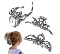 Fermacapelli Artiglio Halloween Barrette Gotiche per Capelli | 3 Pezzi Barrette Portatili Di Halloween Per Donne Ragazze Signore Mogli Appassionati Di Fitness Viaggio Scuola Ballo