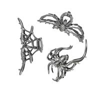 Fermacapelli Artiglio Halloween,Barrette Gotiche per Capelli - Set da 3 con Presa Robusta Portatile per Donne Appassionate di Viaggi Fitness Maschere Festival all'Aperto