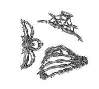 Fermacapelli Artiglio Halloween - Fermagli Decorativi per le Feste - 3 Pezzi Barrette Portatili Di Halloween Per Donne Ragazze Signore Mogli Appassionati Di Fitness Viaggio Scuola Ballo Concerti