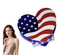 Fermacapelli Bandiera Americana 4 Luglio Fermagli Patriottici Bianchi Blu