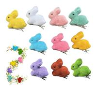 Fermacapelli Coniglietto Peluche | Set Di 10 Pezzi Di Fermagli A Tema Pasquale Con Coniglio - per Capelli Peluche,Per Bambine Ragazze e Donne