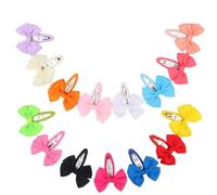 Fermacapelli Fiocco Bambina 14 Pezzi in Stoffa per Uso Quotidiano | Clip Morbide per Neonati e Bambine, Design Moda, Attacco al Cappello, Comfortevoli per Cute Sensibile