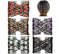 Fermacapelli Magico, Pettini Elastici per Capelli Magic Hair Comb Pettini Stretchy per Diversi Stili di Capelli(5Pack)