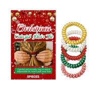 Fermacapelli | Scrunchies Elastici A Natalizi - Spirali Capelli Senza Tracce Non Scivolose,per Capelli Sottili Lunghi Spessi Ricci per Festa Quotidiano Palestra Ragazze Spose