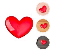 Fermacarte a forma di cuore rosso in cristallo per San , decorazione a