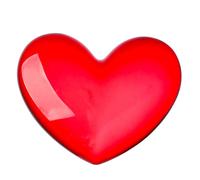 Fermacarte a forma di cuore rosso in cristallo per San , decorazione a