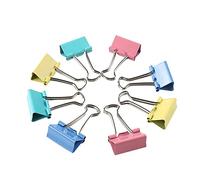 Fermacarte, Clip Multiuso in Metallo Foldback Clip Morsetti Clip di Carta Clip Cravatta Ufficio di Cancelleria Pinze, per Office Home (Color, 20 PZ X 32 MM)