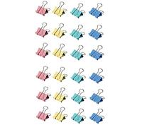 Fermacarte, Clip Multiuso in Metallo Foldback Clip Morsetti di Carta Clip Cravatta Ufficio di Cancelleria Pinze, per Office Home (Color, 48 PZ X 19 MM)