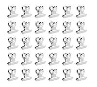 Fermacarte, Clip Multiuso in Metallo, Pinze Multiuso, Clip del Raccoglitore, Ufficio di Cancelleria Pinze, per Ufficio, Scuola e Famiglia (Argento, 72 Pz x 22mm)