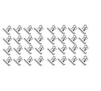 Fermacarte, Clip Multiuso in Metallo, Pinze Multiuso, Clip del Raccoglitore,Ufficio di Cancelleria Pinze, per Ufficio, Scuola e Famiglia (54 pz x 22mm)