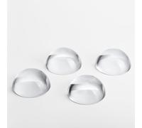 Fermacarte con lente d'ingrandimento a cupola, 4,8 cm, trasparente, senza distorsioni, set di lenti convesse, per fisica asa, regalo di laurea
