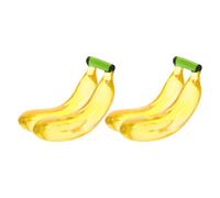 Fermacarte in a forma di banana, 2 pezzi: statuetta in soffiato a