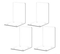 Fermacarte in Acrilico per Libri Riviste CD DVD Fermacarte in(4pcs) | per trasparente come cristallo, design invisibile, non sbianca, antiscivolo, perfetto per decorare
