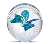 Fermacarte in vetro soffiato a mano, a forma di farfalla, per regalo di compleanno (farfalla)